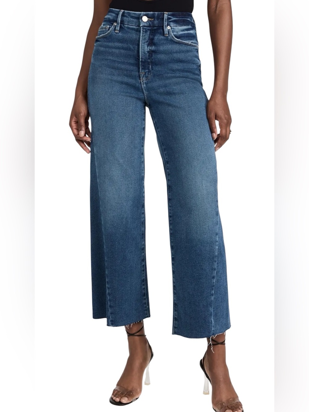 GOOD AMERICAN
Good Waist Palazzo Crop Jeans size 20